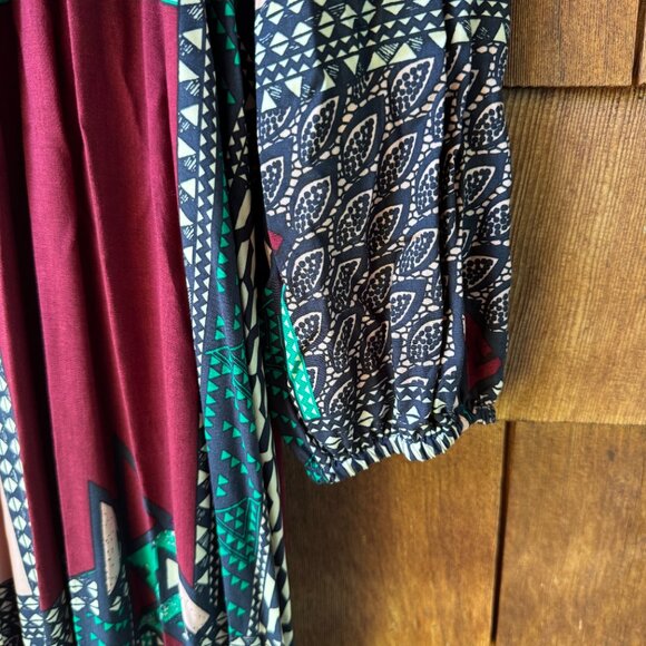 NWT Anthropologie Porridge Virginia Wrap Patchwork Print Maxi in Women's Large - Picture 13 of 14